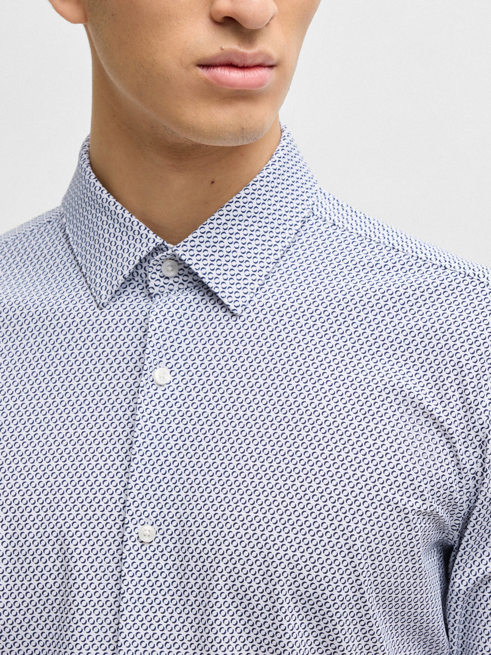 Camicia Hugo Boss Hank Kent da Uomo - Blu