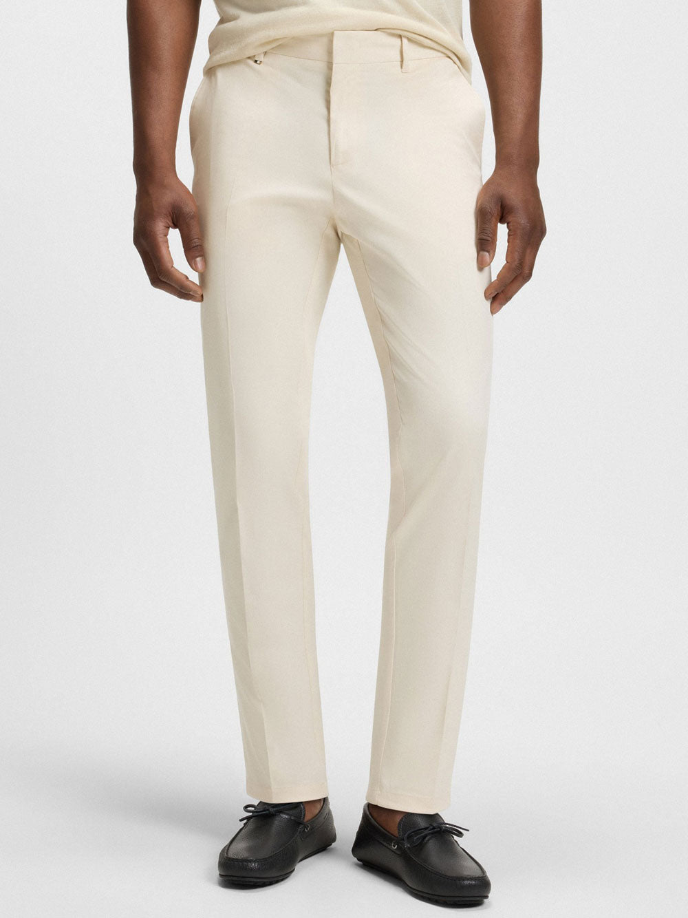Pantalone Chino Hugo Boss Genius da Uomo - Bianco