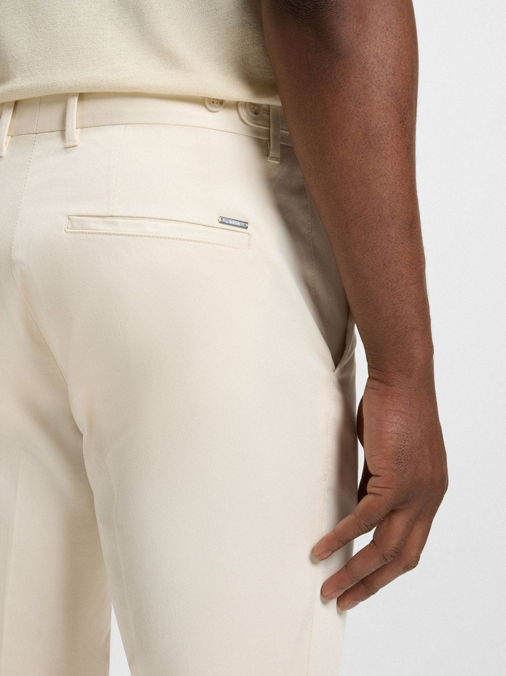 Pantalone Chino Hugo Boss Genius da Uomo - Bianco