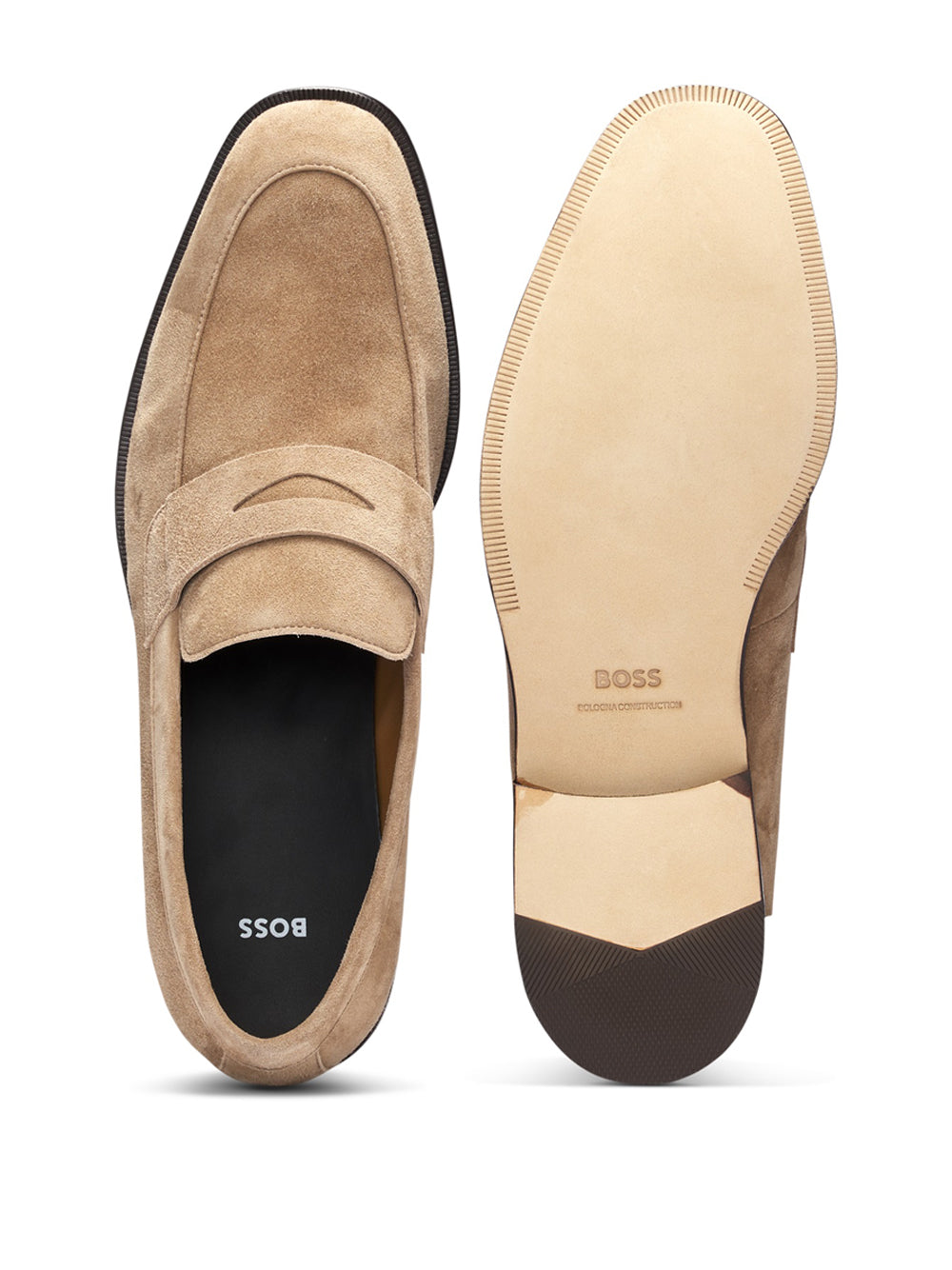 Mocassini Hugo Boss Limber da Uomo - Beige