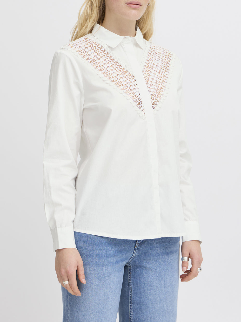 Camicia Casual Ichi da Donna - Bianco