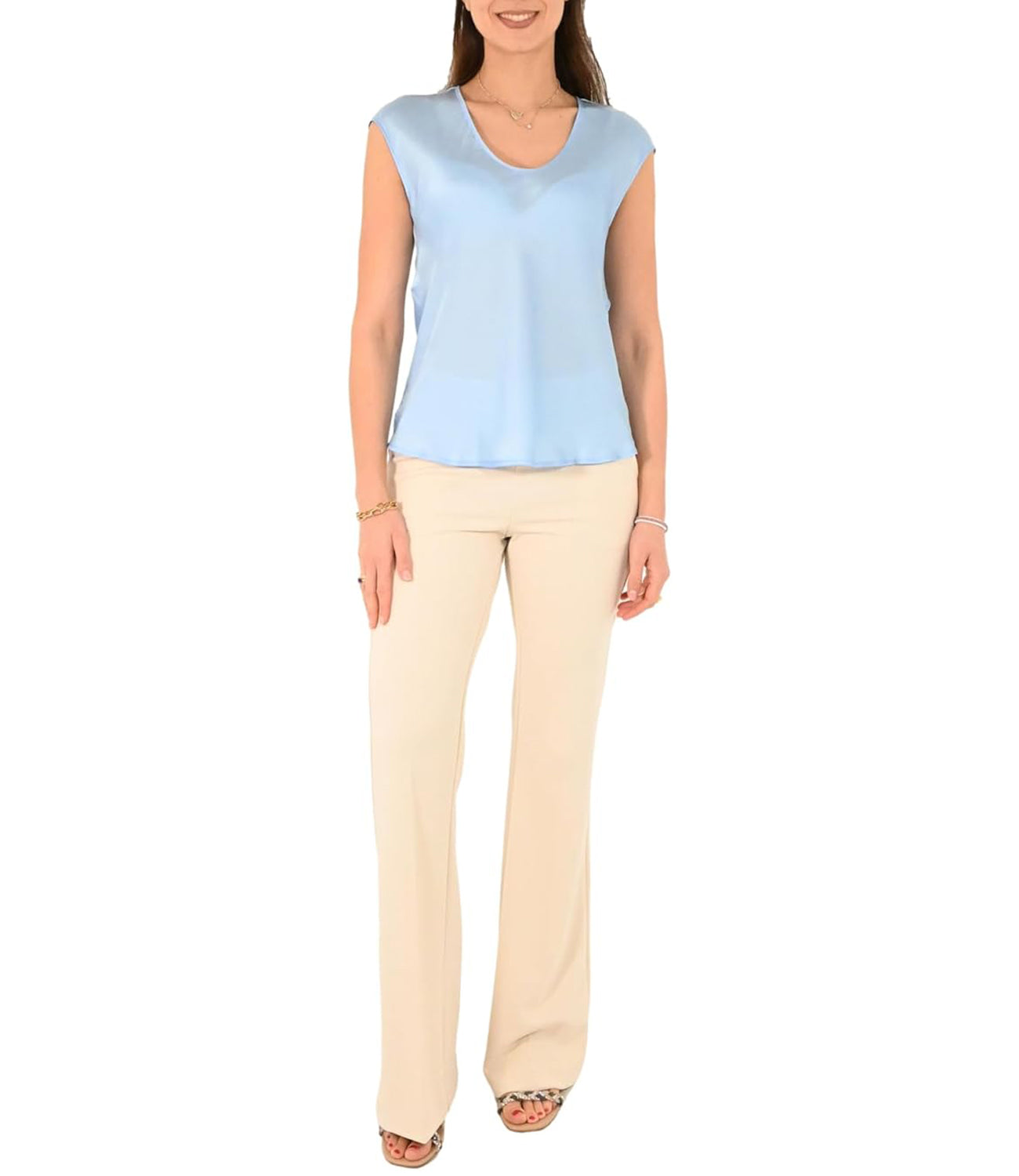 Imperial Blusa Donna Mod. REH0JDG 1507 Sky Turchese