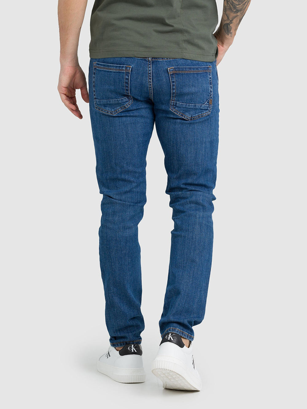 Jeans Slim Jaggy Russel da Uomo - Denim
