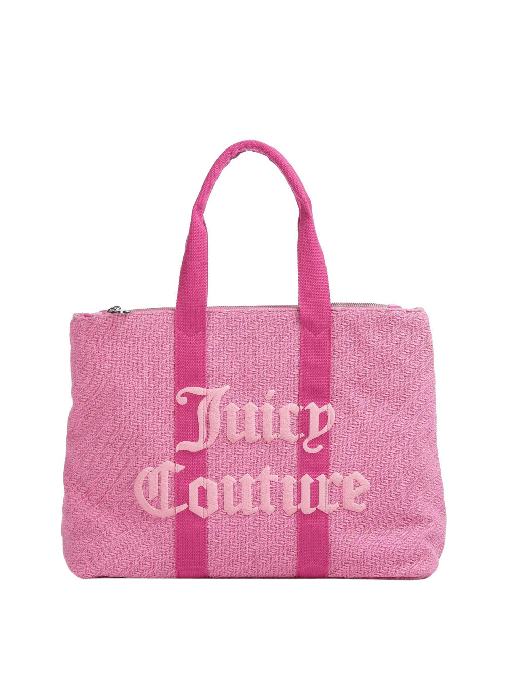 Borsa Shopper Juicy Couture Daisy Cotton Woven da Donna - Fuxia Fucsia
