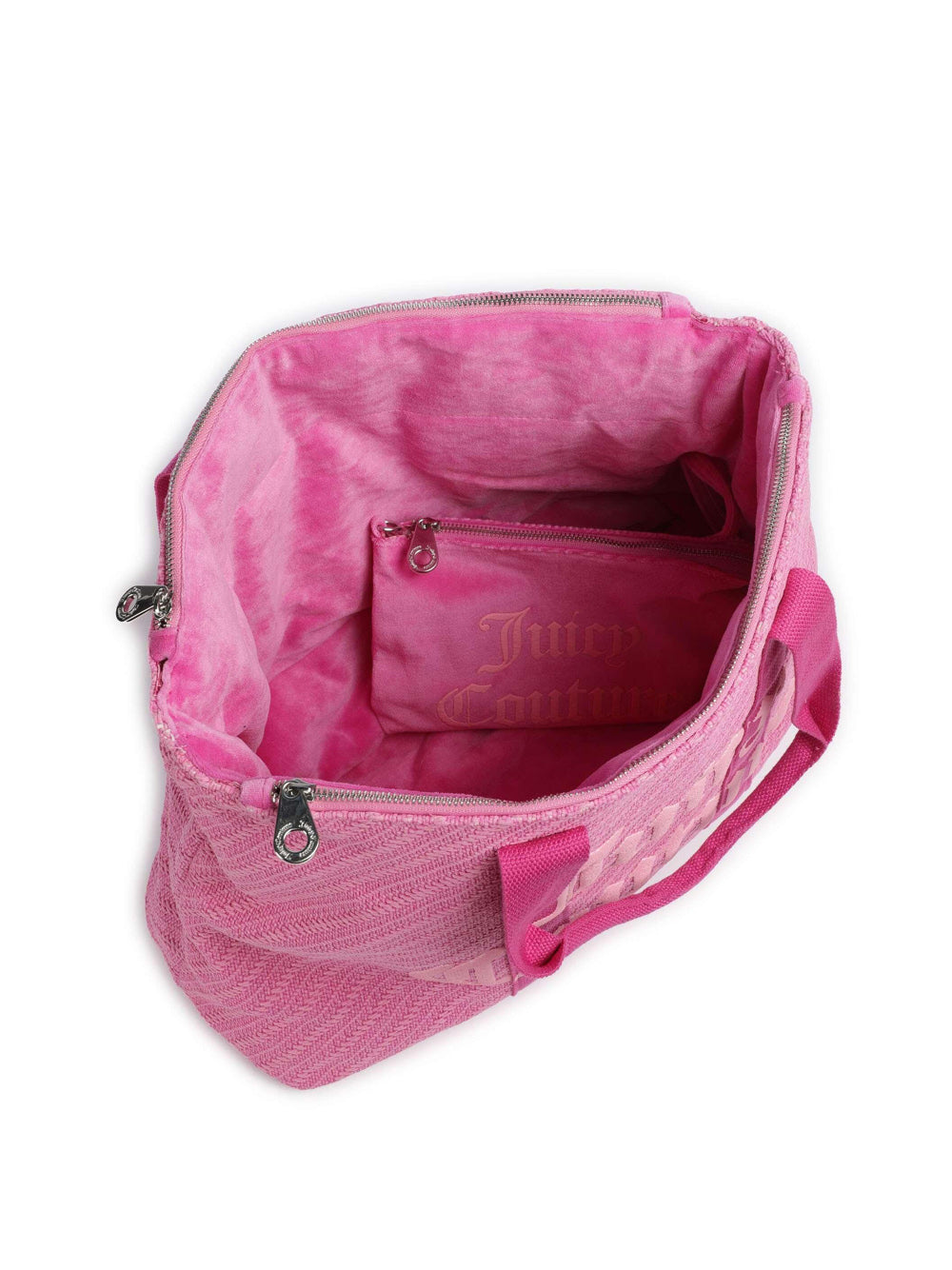 Borsa Shopper Juicy Couture Daisy Cotton Woven da Donna - Fuxia Fucsia