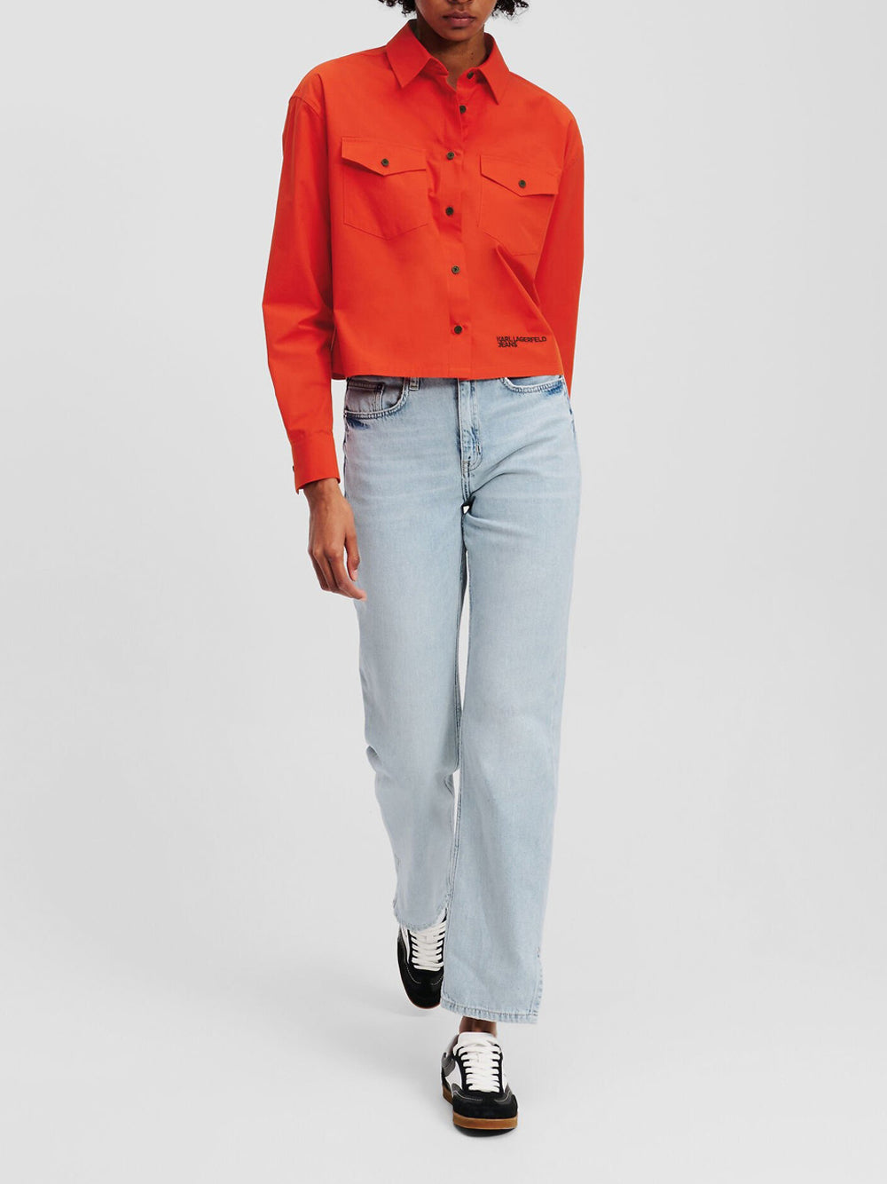 Jeans Straight Karl Lagerfeld da Donna - Denim