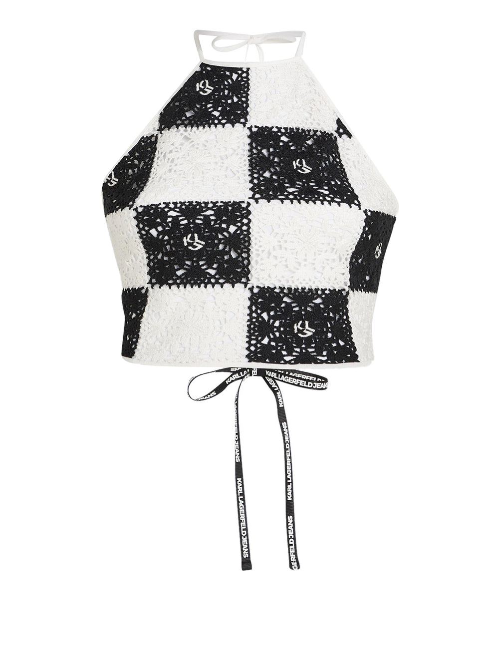 Top Karl Lagerfeld da Donna - Bianco Nero