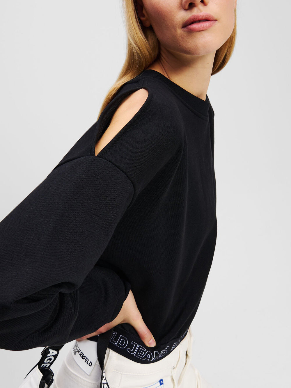 Felpa Karl Lagerfeld da Donna - Nero