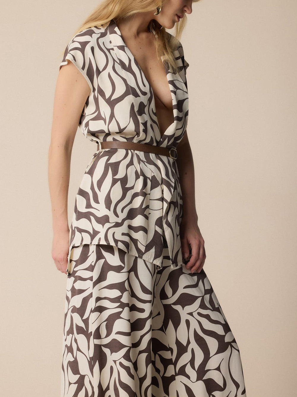 Blusa Kocca Elionor da Donna - Marrone