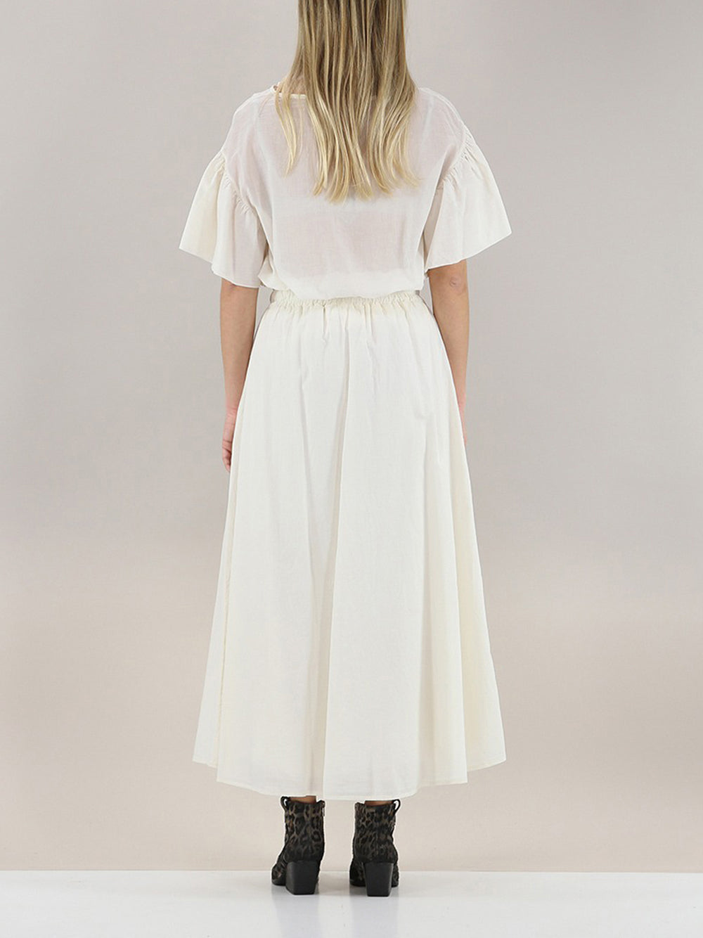 Gonna Longuette Kocca Hores da Donna - Bianco