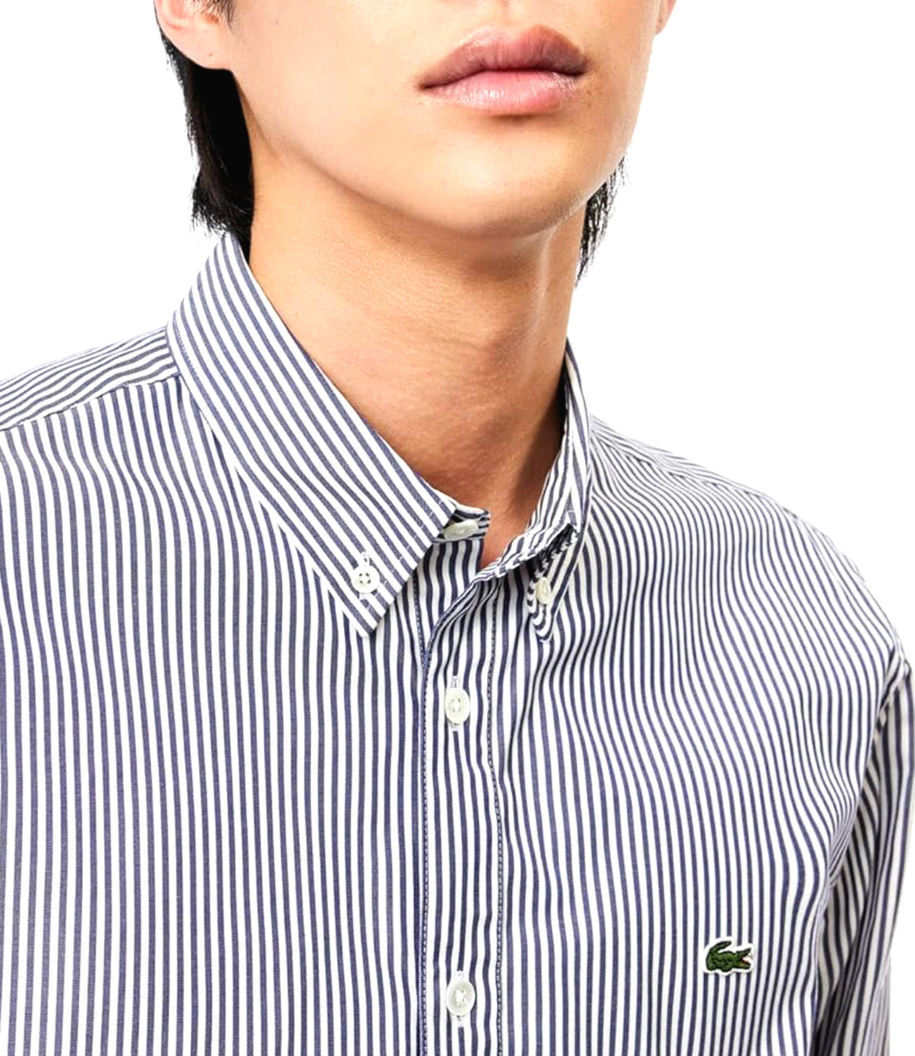 Lacoste Camicia Manica Lunga Uomo Mod. CH2936 POPELIN 522RIGA Blu