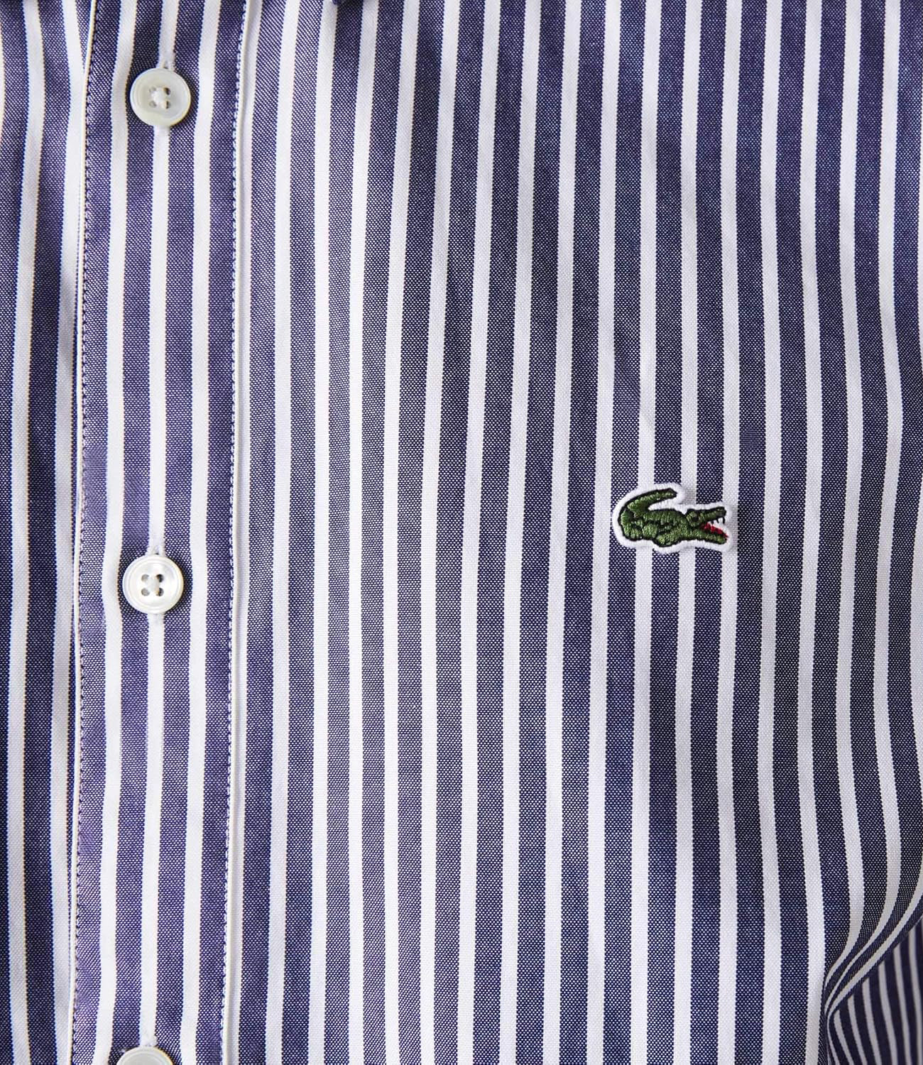 Lacoste Camicia Manica Lunga Uomo Mod. CH2936 POPELIN 522RIGA Blu