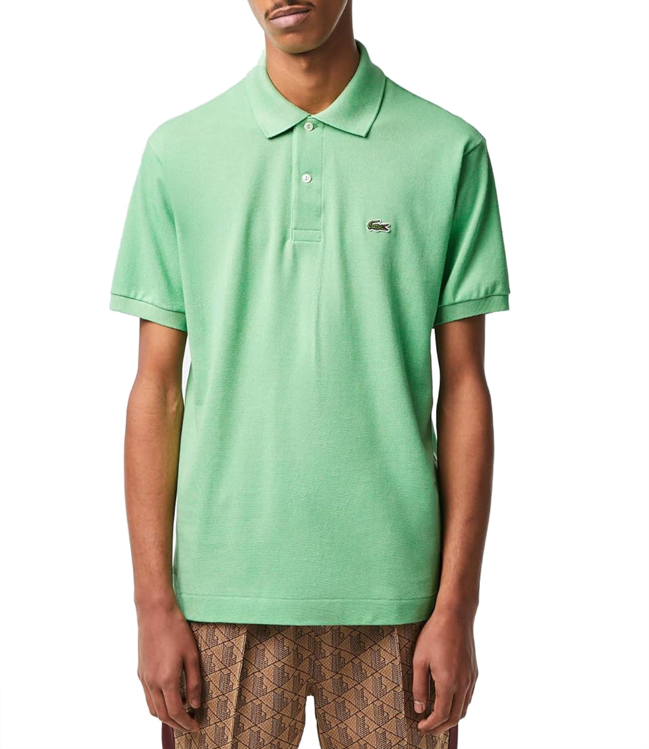 Lacoste Polo Maniche Corte Uomo Mod. L1212 TTF Verde