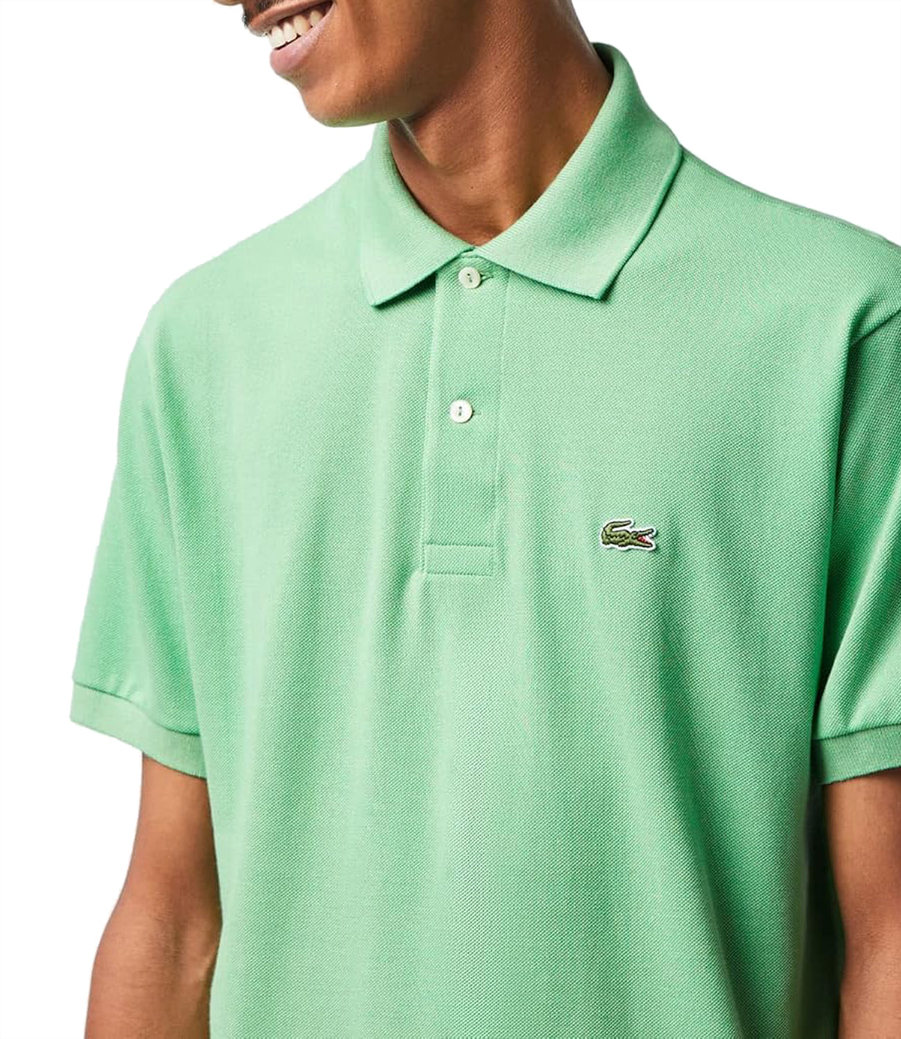 Lacoste Polo Maniche Corte Uomo Mod. L1212 TTF Verde