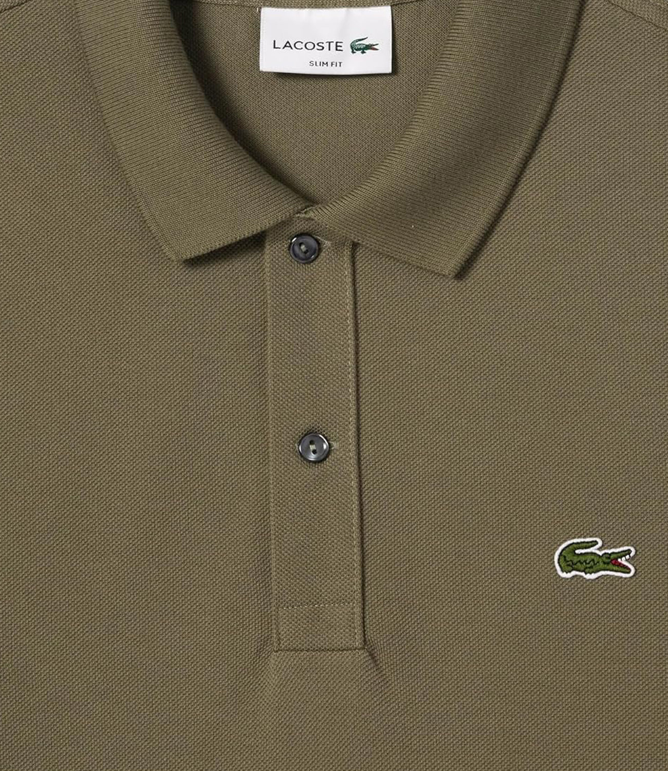 Lacoste Polo Maniche Corte Uomo Mod. PH4012 BMY Militare Verde