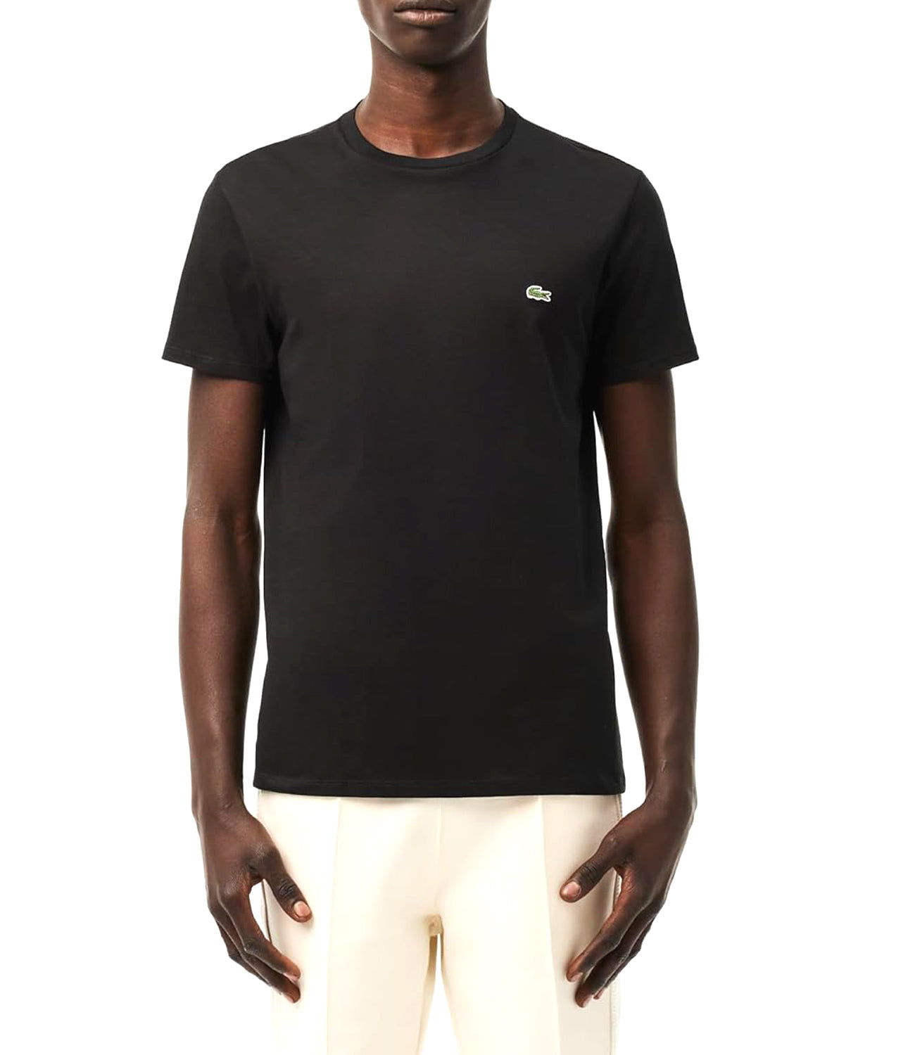 Lacoste T-shirt Uomo Mod. TH6709 PIMA COTTON 031 Nero