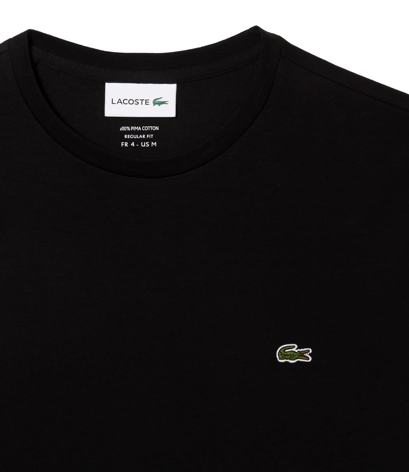 Lacoste T-shirt Uomo Mod. TH6709 PIMA COTTON 031 Nero