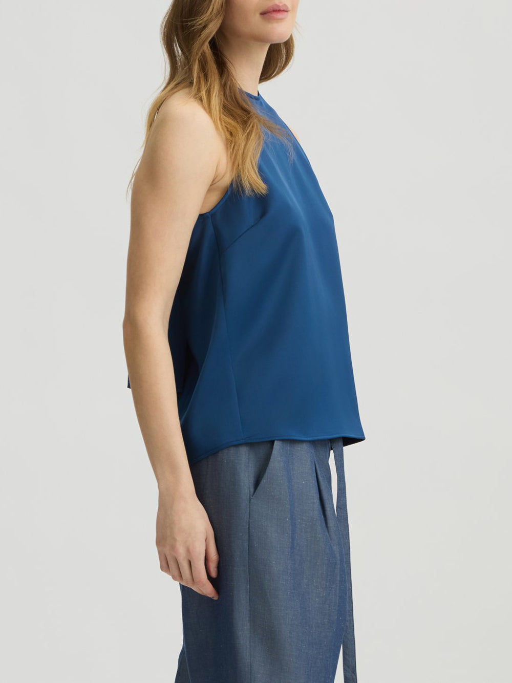 Blusa con Fiocco Liu Jo da Donna - Blu