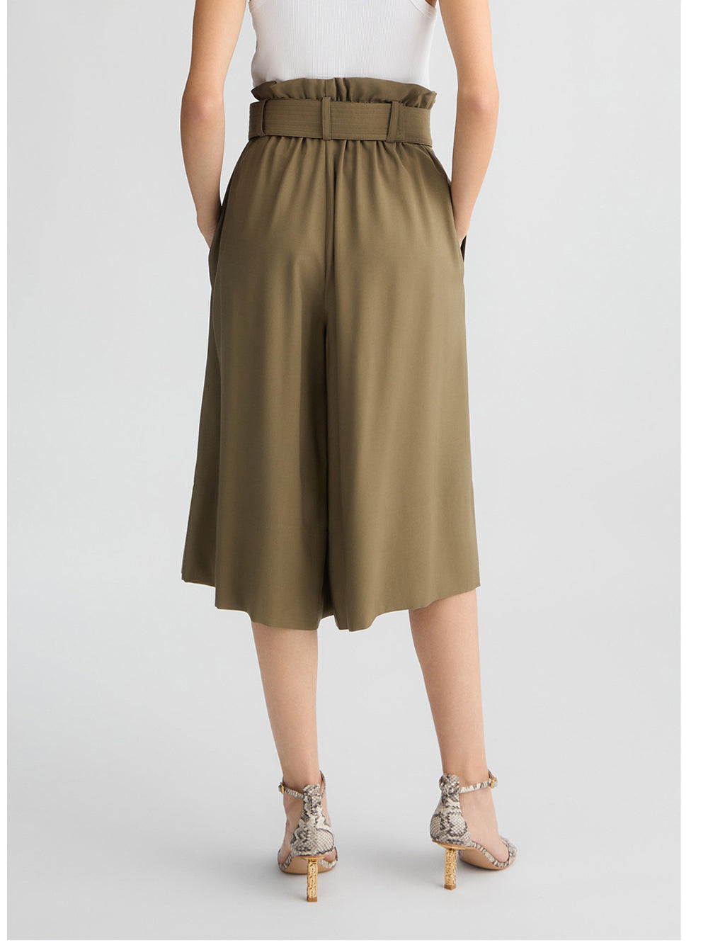 Gonna Pantalone Cinturata Liu Jo da Donna - Verde