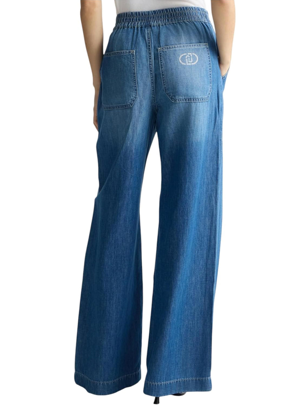 Liu Jo Liu Jo Jeans Authentic Cargo Elastic Reg.W. Donna Mod. UA5235 D0233 78853 Den.Blu Dk.Work Wash