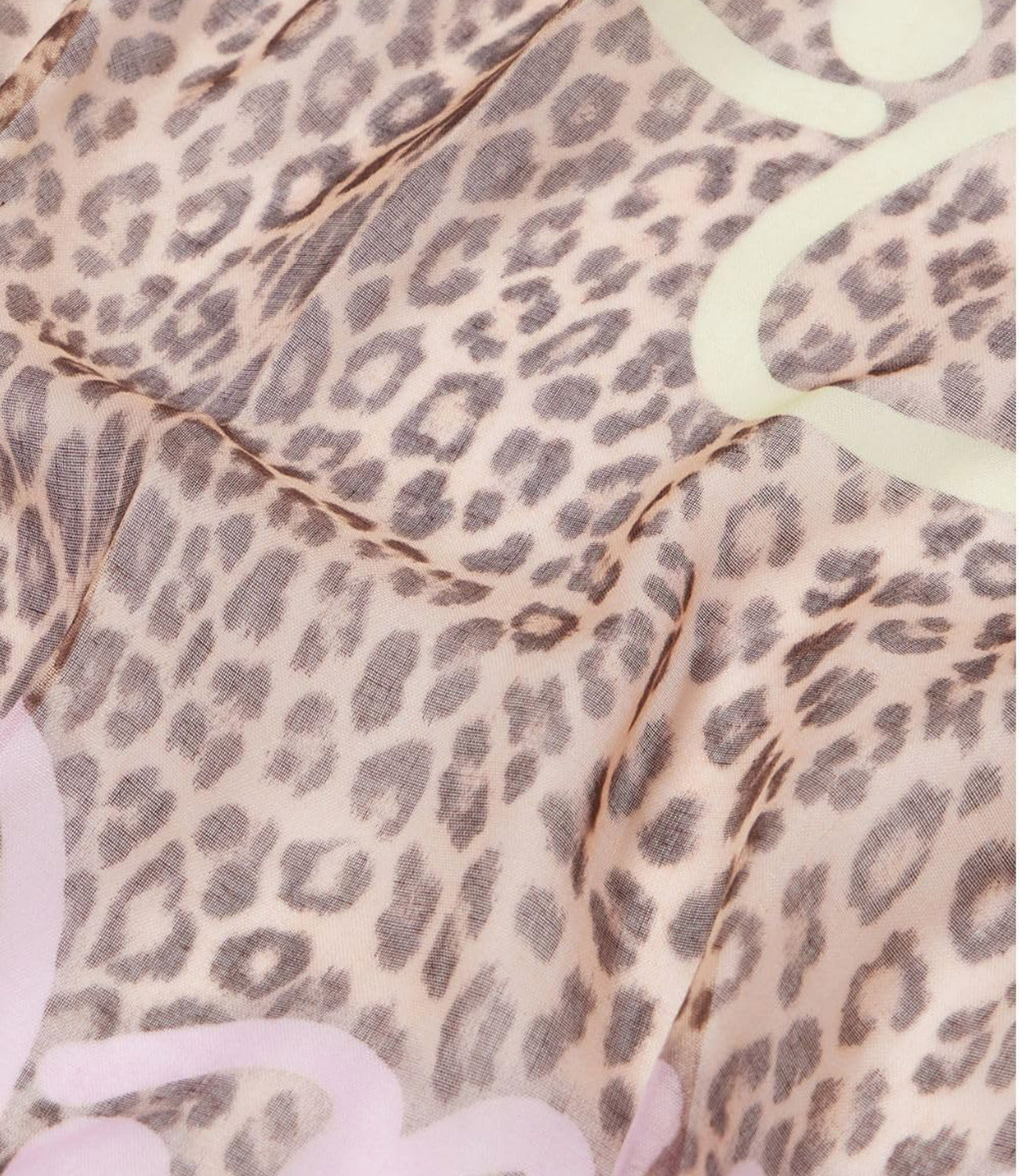 Liu Jo Liu Jo Foulard Ecs Foulard Leopard 120X120 Donna Mod. 2A5044 T0300 10618 Pale Yellow