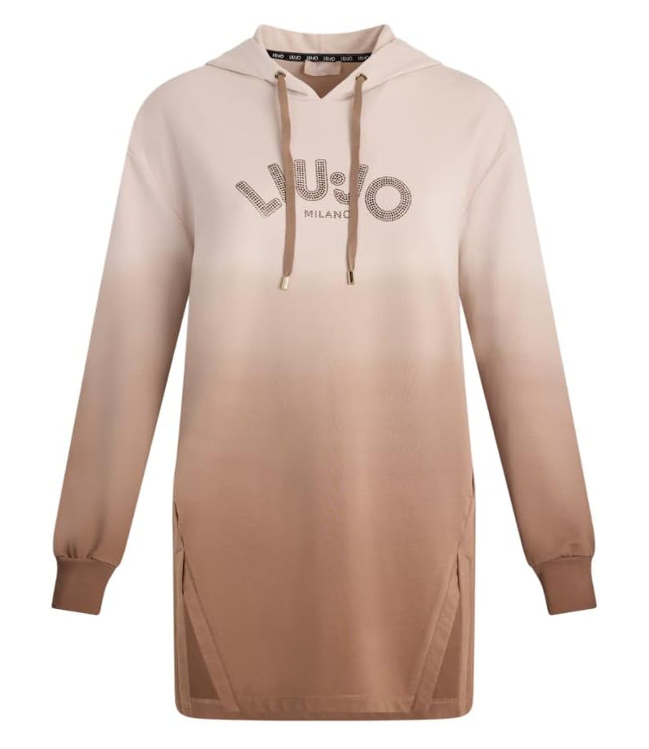 Liu Jo Liu Jo Felpa Ecs Maxi Felpa Donna Mod. TA5118 FS090 M9113 Nude Brown/Strass