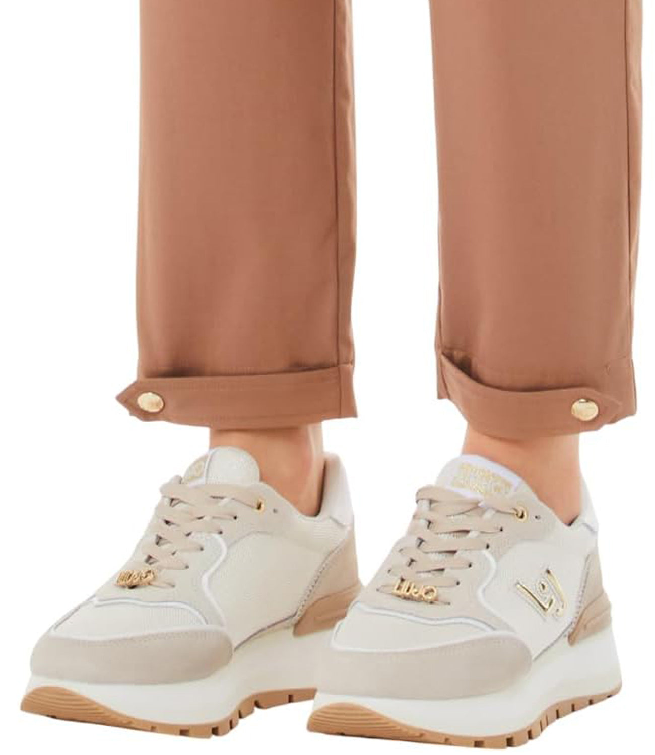 Liu Jo Liu Jo Pantalone Ecs Pant.Ts Tpotf Lungo Donna Mod. TA5144 TS922 X0675 Nude Brown