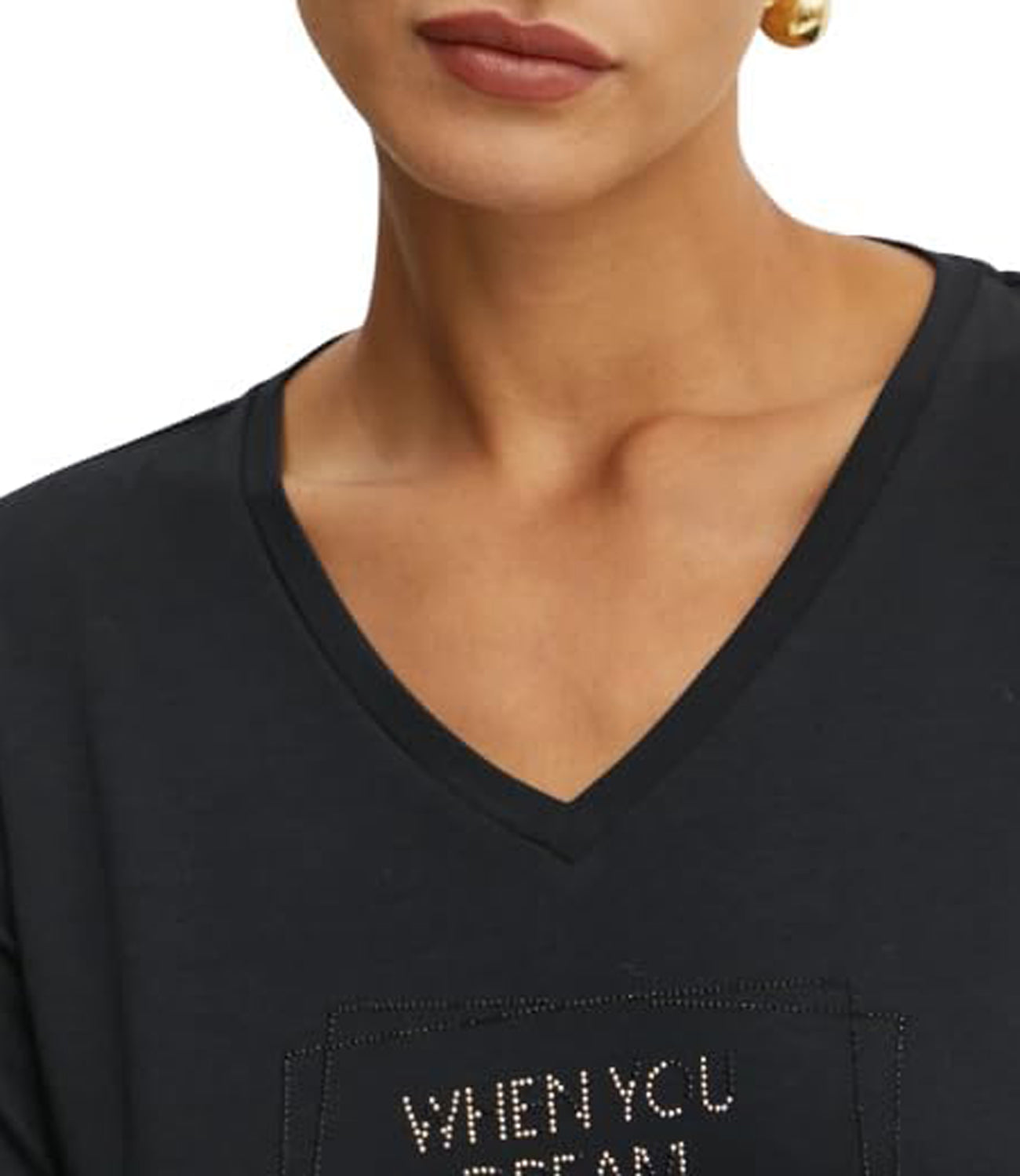 Liu Jo Liu Jo T-shirt Ecs T-Shirt Moda Manica Lunga Donna Mod. TA5169 JS003 M9116 Nero Liujo Dream