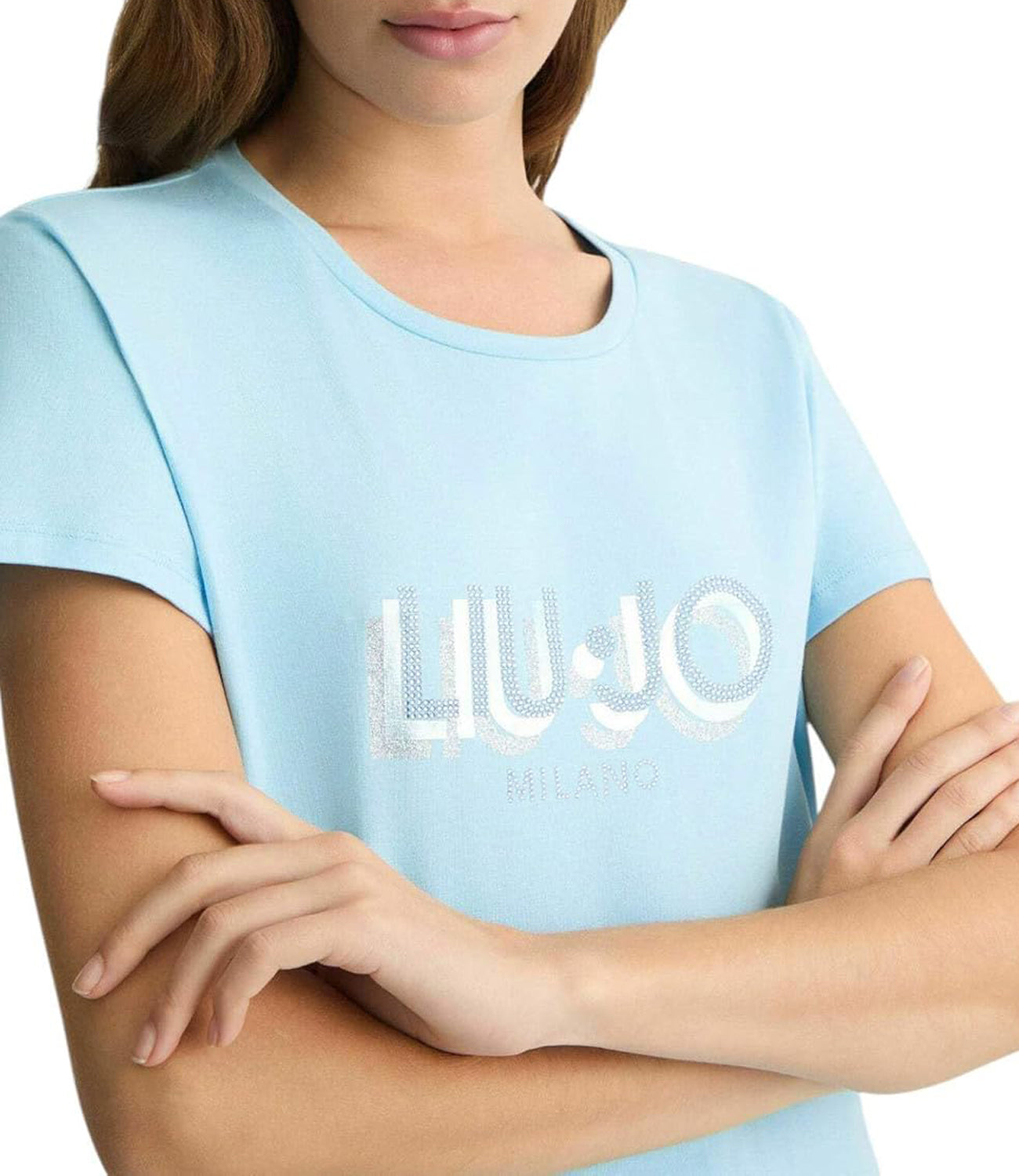 Liu Jo Liu Jo T-shirt Ecs T-Shirt Moda Manica Corta Donna Mod. TA5214 JS003 M9123 Crystal Blue Liujo
