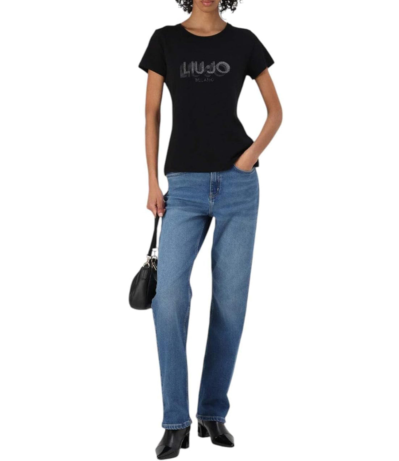 Liu Jo Liu Jo T-shirt Ecs T-Shirt Moda Manica Corta Donna Mod. TA5214 JS003 W9415 Nero/Liujo
