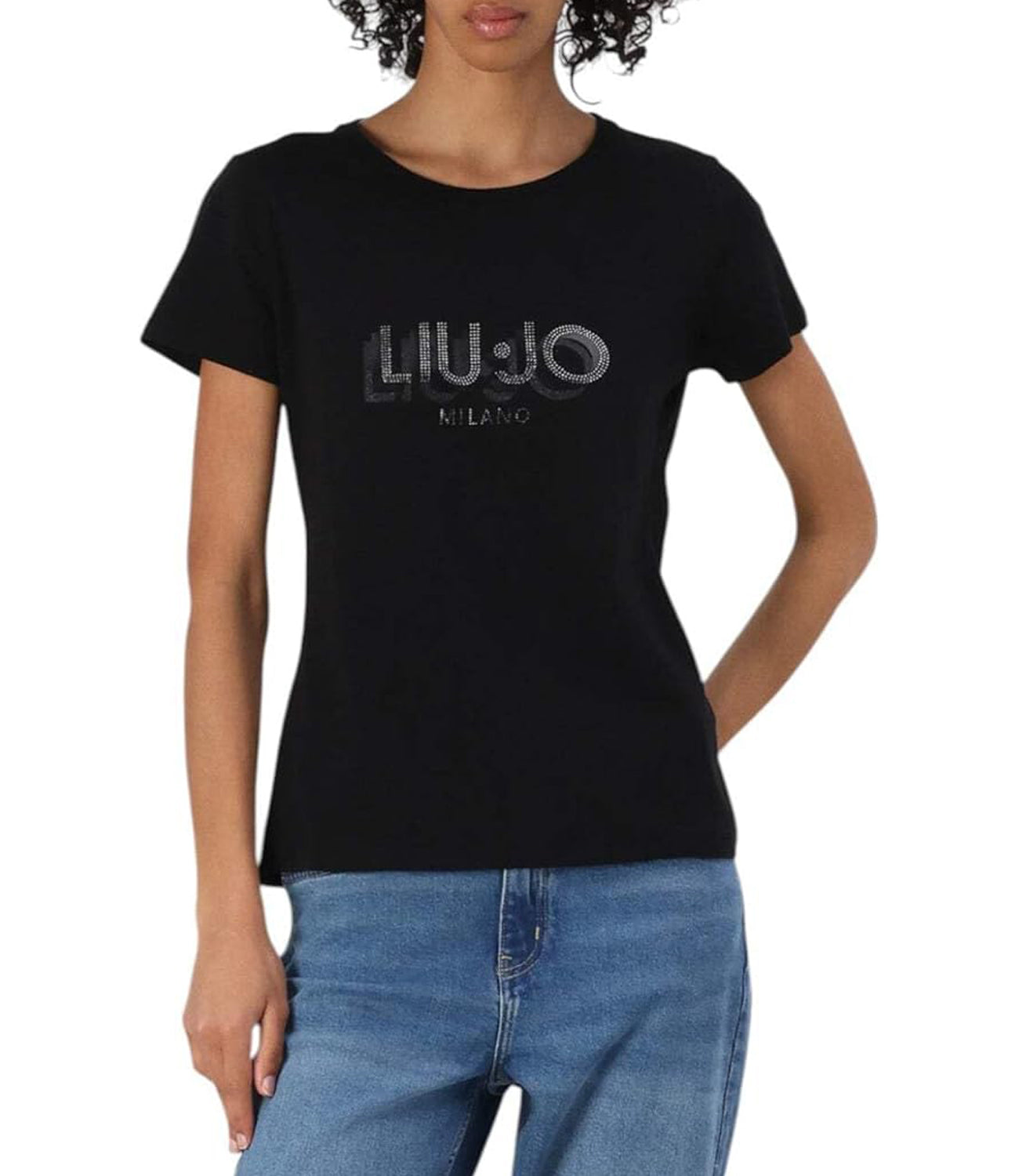 Liu Jo Liu Jo T-shirt Ecs T-Shirt Moda Manica Corta Donna Mod. TA5214 JS003 W9415 Nero/Liujo