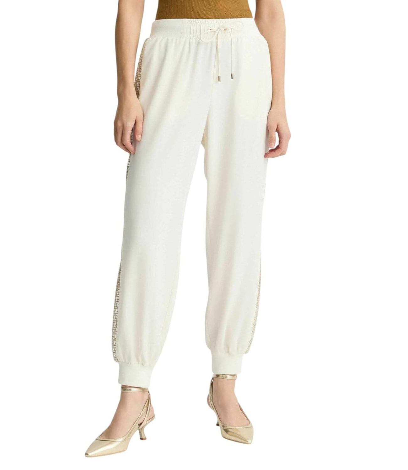 Liu Jo Liu Jo Pantalone Ecs Pant.Ts Tpotf Lungo Donna Mod. TA5264 TS423 M9185 White Milk/Nuage