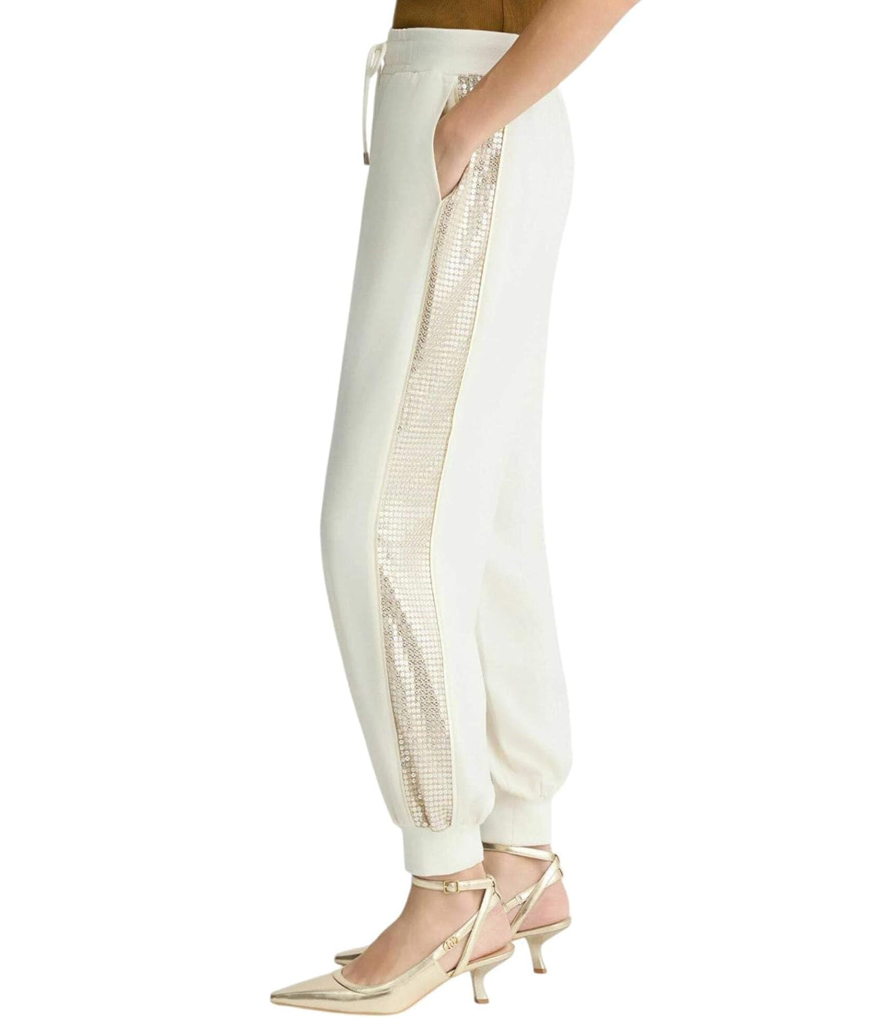 Liu Jo Liu Jo Pantalone Ecs Pant.Ts Tpotf Lungo Donna Mod. TA5264 TS423 M9185 White Milk/Nuage