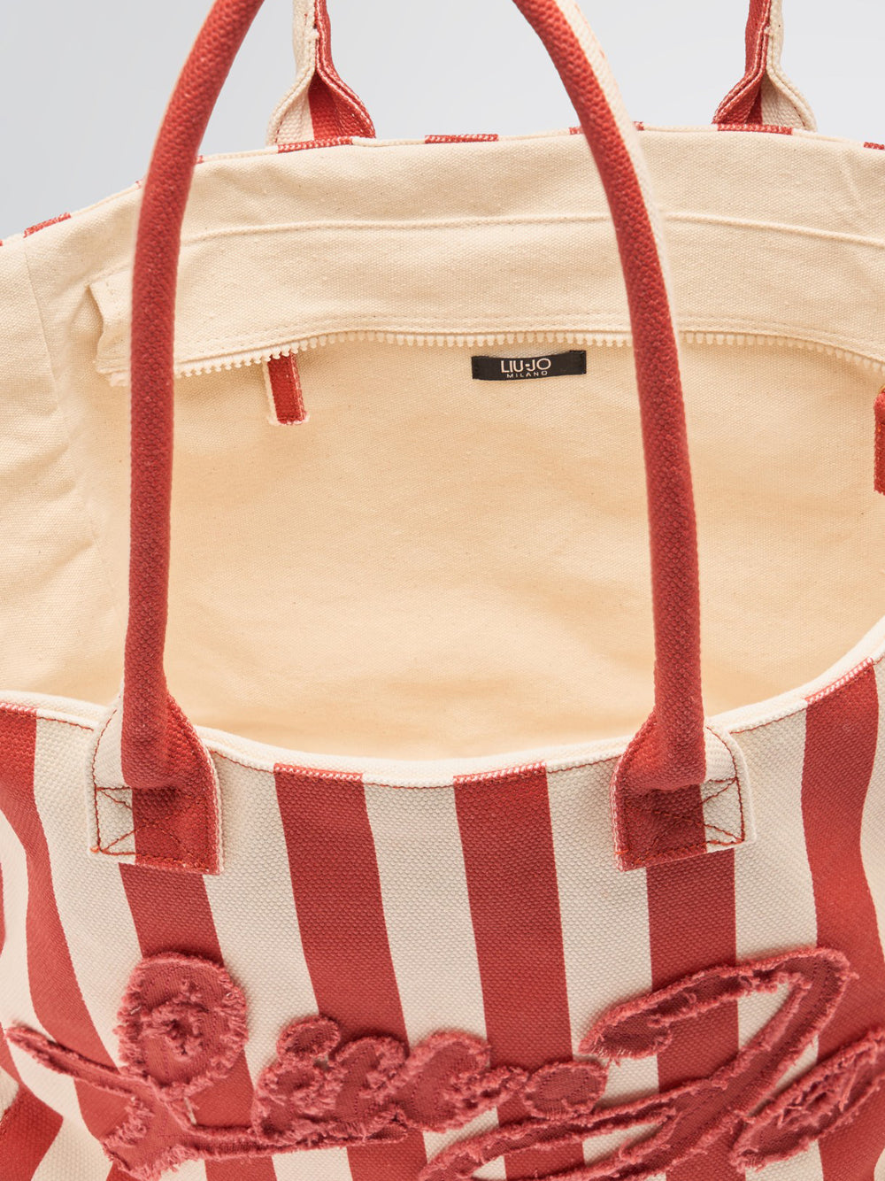 Borsa Shopper Liu Jo da Donna - Avorio Marrone