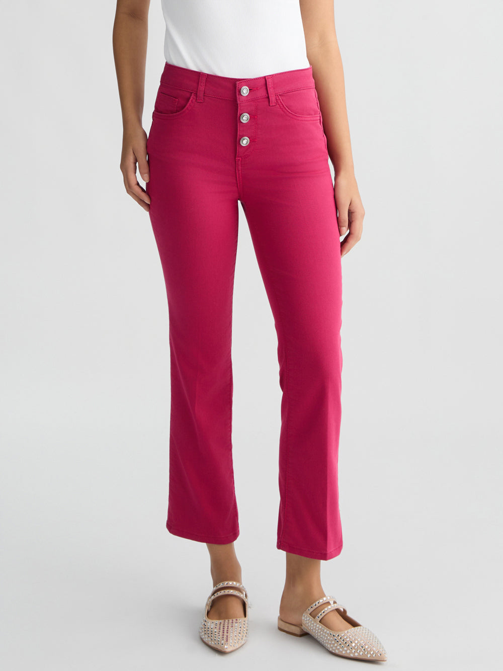 Pantalone Trombetta Liu Jo da Donna - Fuxia Fucsia