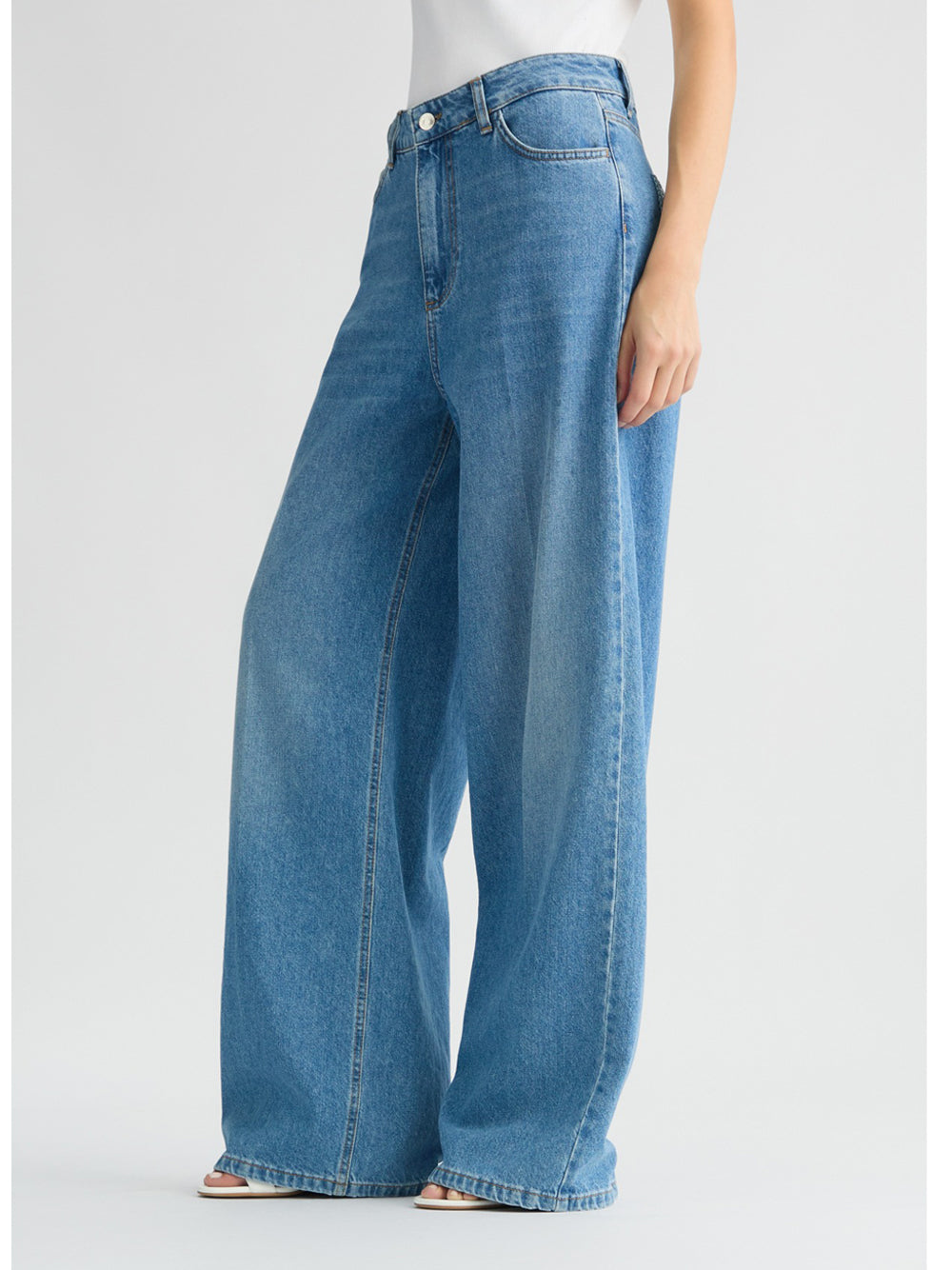Jeans Wide Liu Jo da Donna - Denim