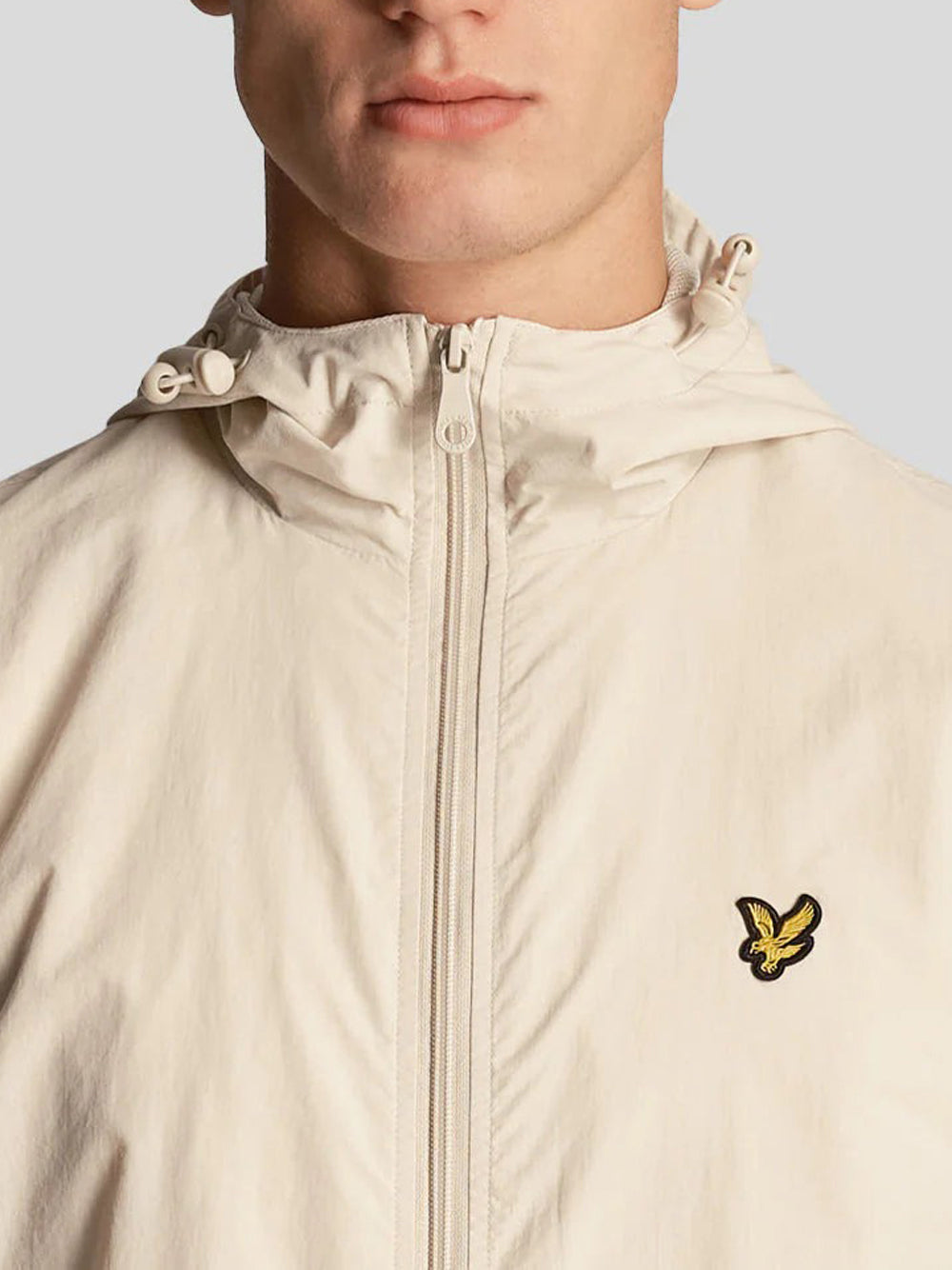Giubbino Lyle & Scott Zip Through Hooded da Uomo - Avorio