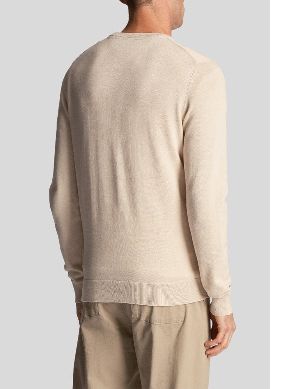 Pullover Lyle & Scott Cotton Crew Neck da Uomo - Avorio