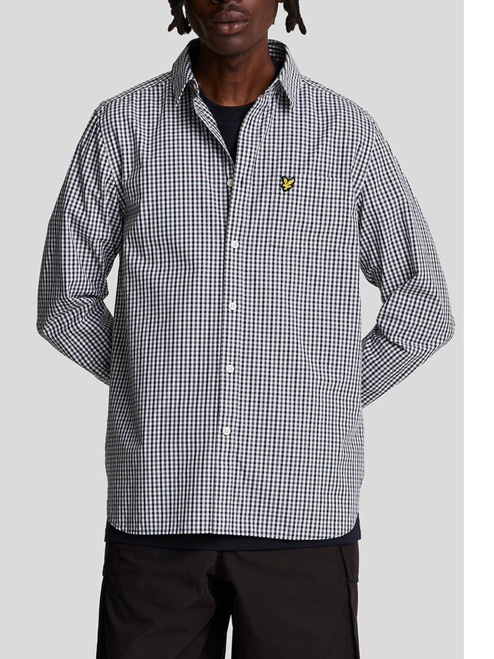 Camicia Casual Lyle & Scott Checked Gingham da Uomo - Blu