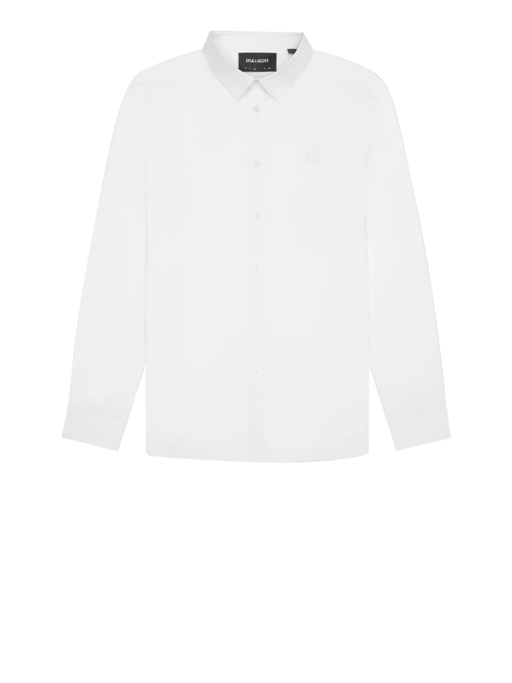 Camicia Classica Lyle & Scott Tonal Easy Care Poplin da Uomo - Bianco