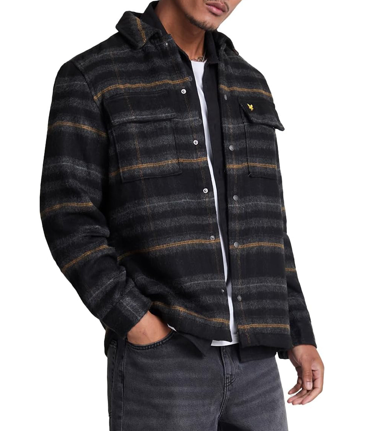 Lyle & Scott Lyle & Scott Camicia Uomo Mod. LW2122V Z86 Black Nero