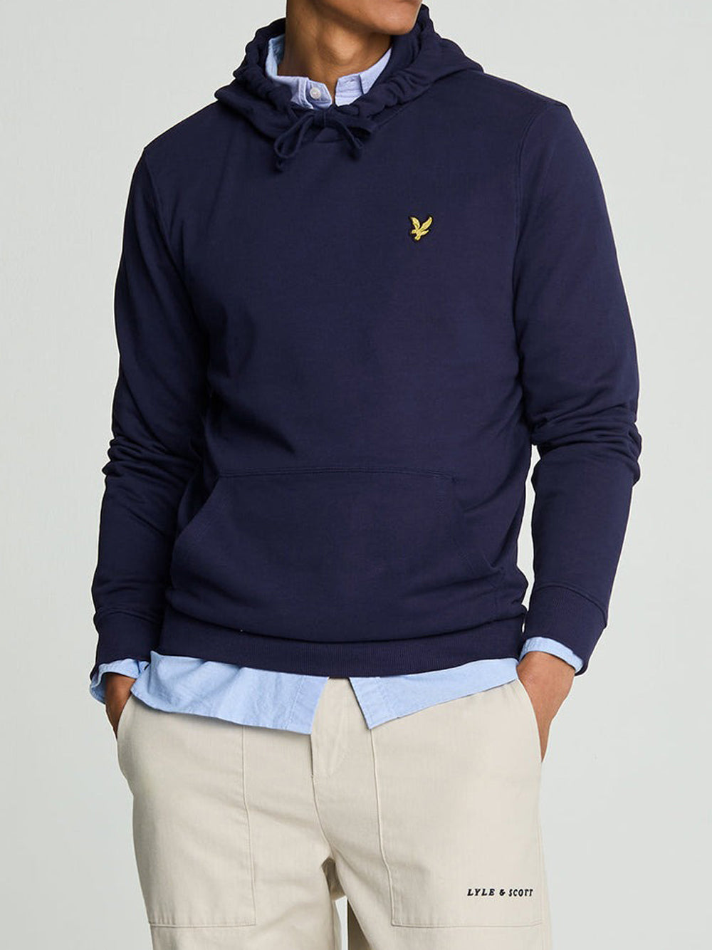 Felpa Cappuccio Lyle & Scott da Uomo - Blu