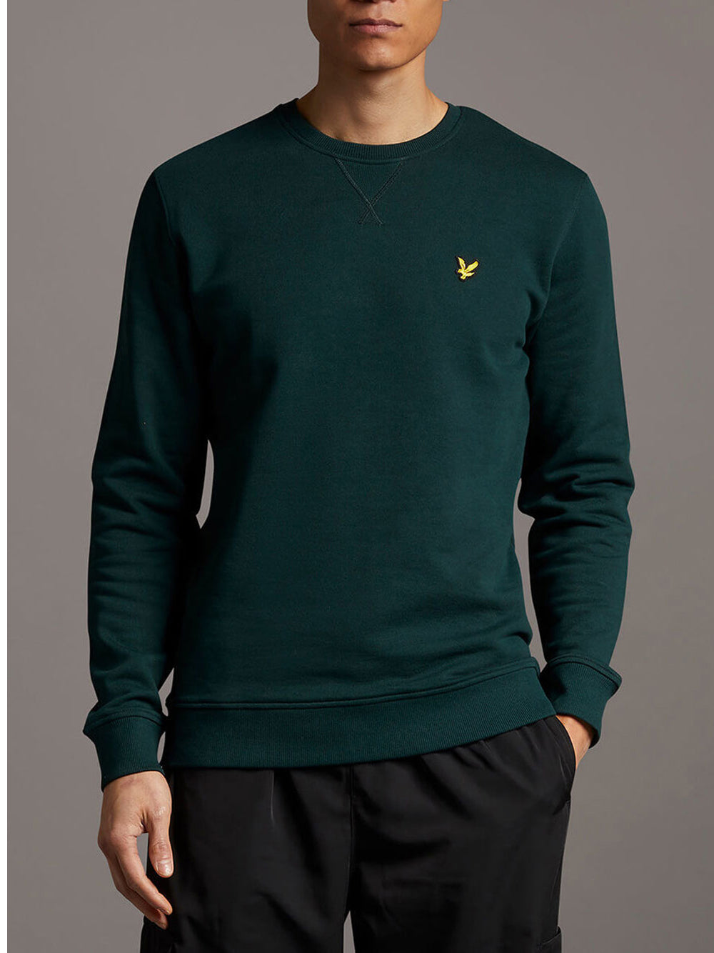 Felpa Lyle & Scott Crew Neck da Uomo - Verde
