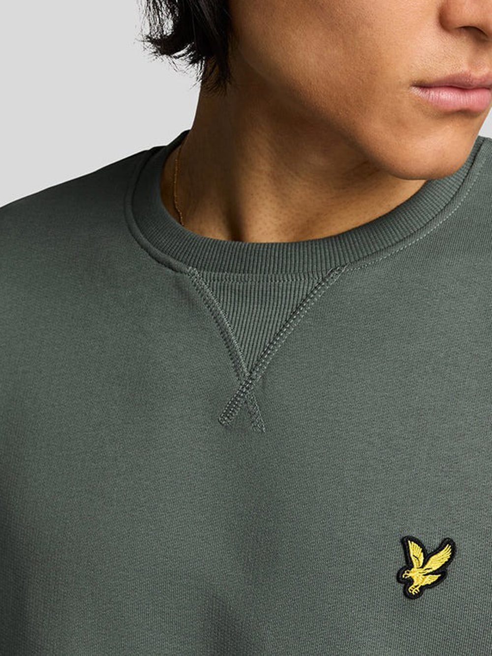 Felpa Lyle & Scott Crew Neck da Uomo - Verde
