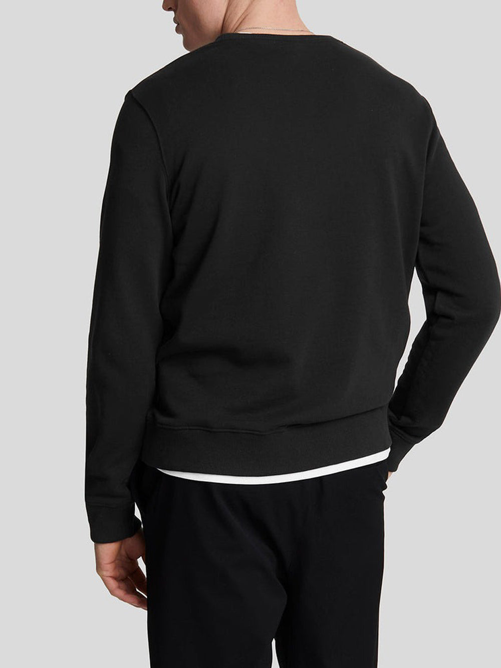 Felpa Lyle & Scott Crew Neck da Uomo - Nero