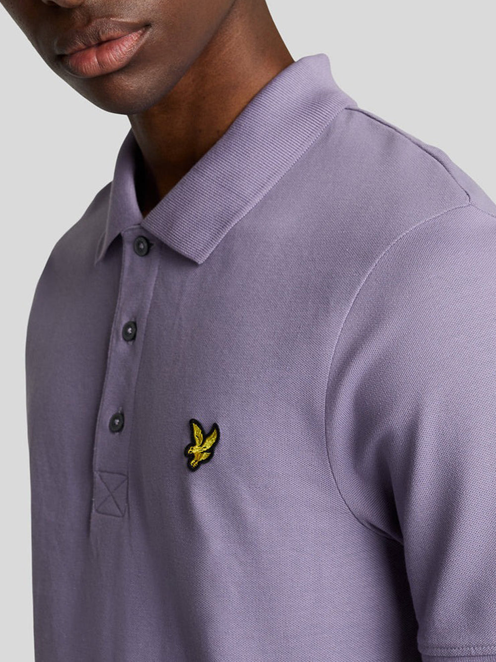 Polo Lyle & Scott Plain da Uomo - Viola