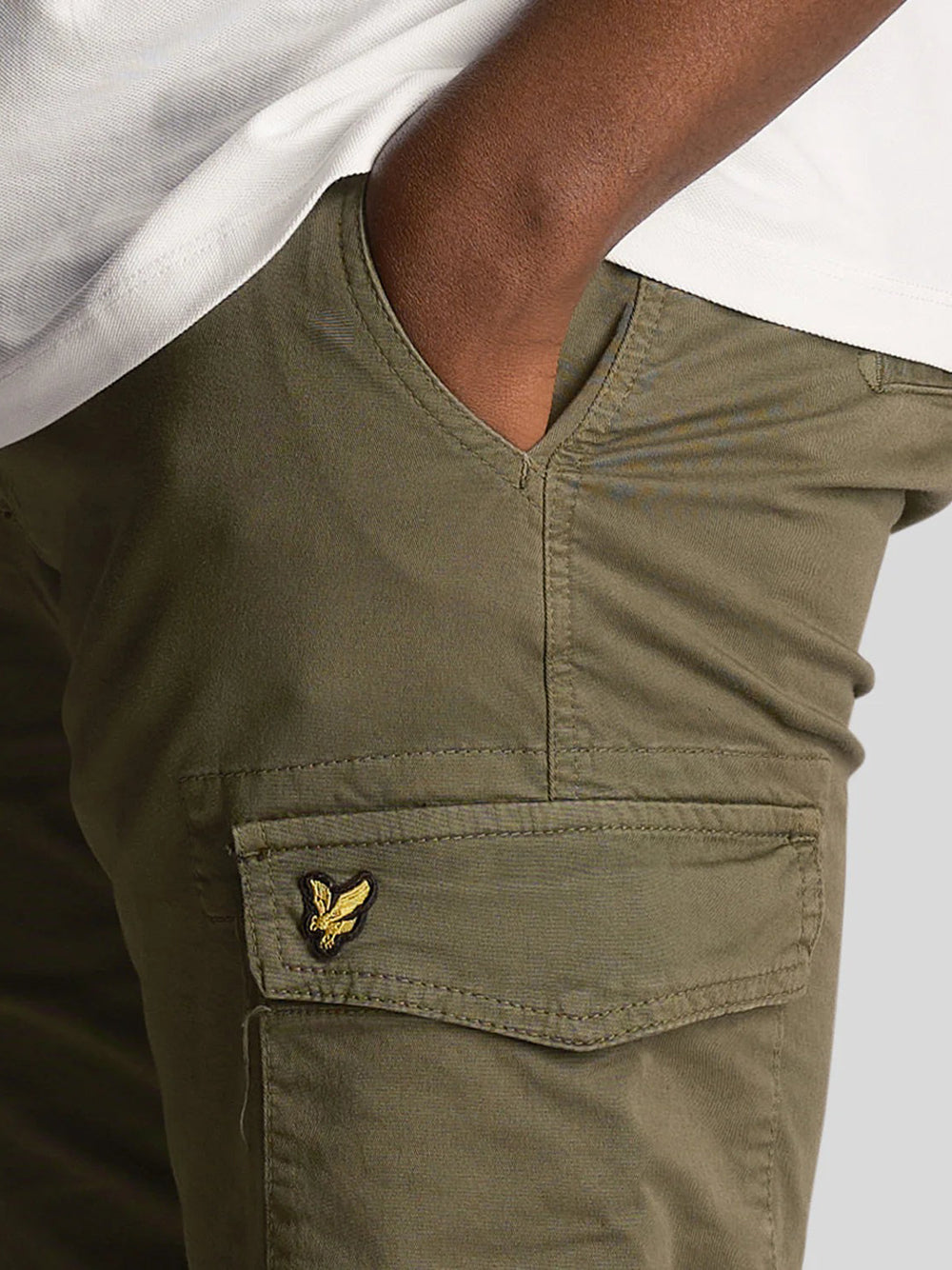 Pantalone Cargo Lyle & Scott Upton da Uomo - Verde
