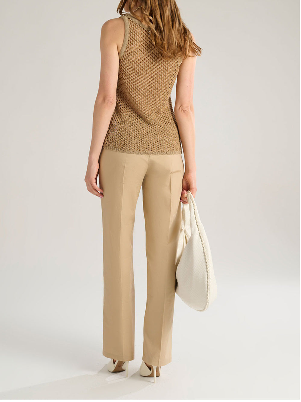 Pantalone Straight Manila Grace da Donna - Beige