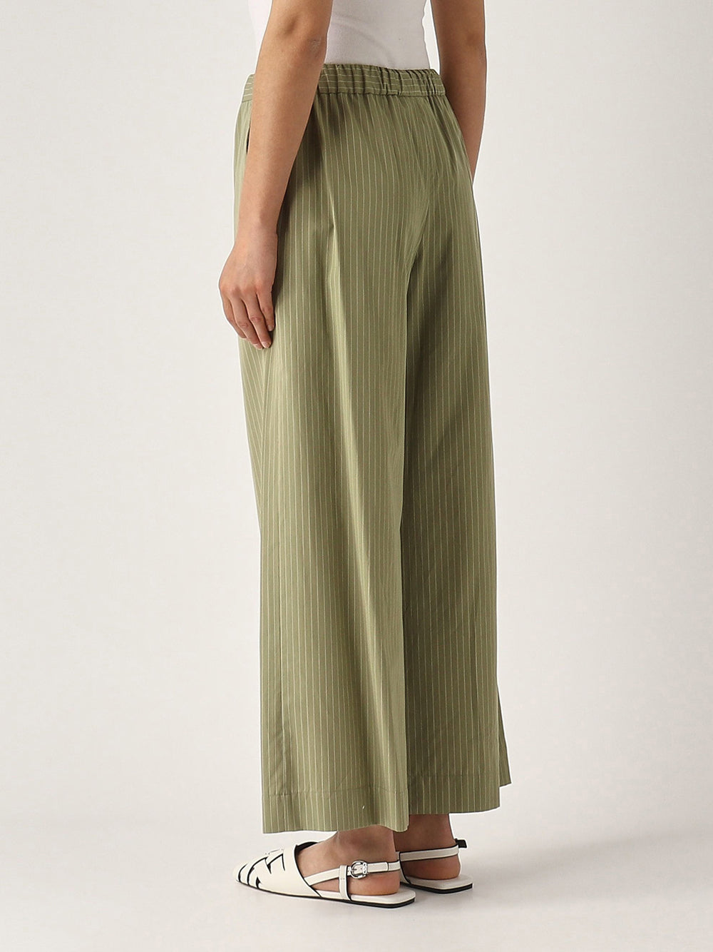 Pantalone Straight Max Mara Arley da Donna - Verde