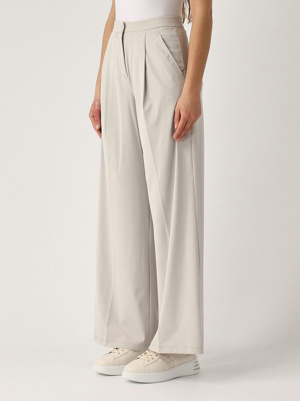 Pantalone Palazzo Max Mara Ribes da Donna - Avorio